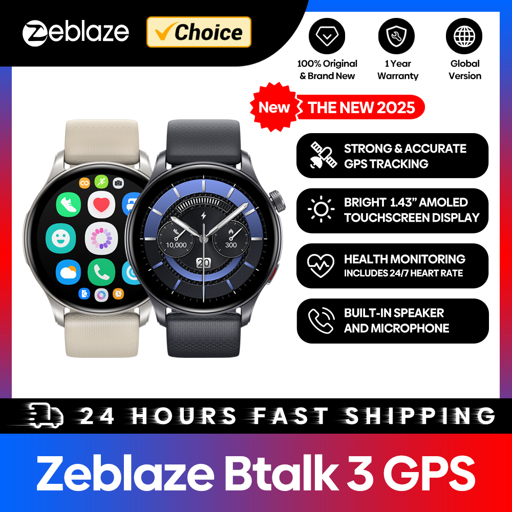 New Zeblaze Btalk 3 GPS Smartw - Gps Running Watch recension och pris